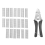 1Pcs Hog Ring Plier Tool and 600Pcs M Clips Chicken Mesh Cage Wire Fen 2