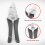 1Pcs Hog Ring Plier Tool and 600Pcs M Clips Chicken Mesh Cage Wire Fen 8