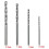 40 Pieces 0.5mm-2.0mm Straight Shank Mini Drill Bit Set Tiny Small Bit 10