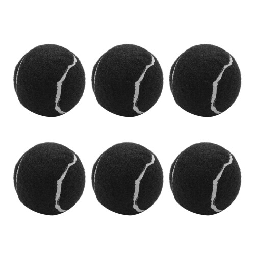 6-pack tennisbollar slitstarka elastiska träningsbollar 66 mm damer 1