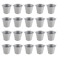 20 stuks mini metalen emmer draagbare bloempot vazen mooie snoepdoos voor