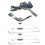 Pour kit de commande d'accélérateur GX160 GX200, bras de levier et base, régulateur Lin 1