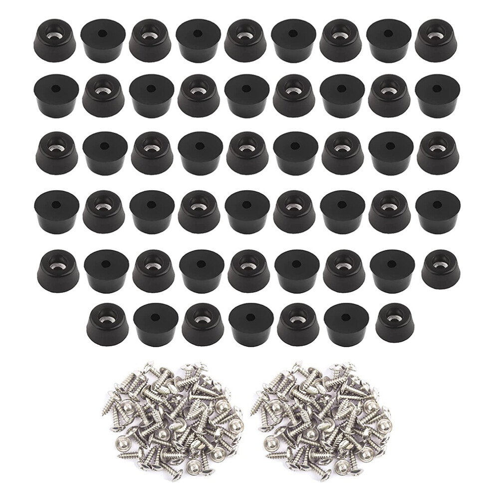 52Pcs For Cutting Board (0.31X0.59inch) Anti Scratch Rubber Feet Chair 4853961212373