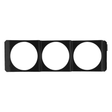 Tredobbelt 52 mm x 3 Gauge Holder Pod Panel - Standard Stereo Radio Slot Si