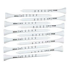 100 stk. golftees i tre, lange, 83 mm, for menn, jul, farsdag, grønn