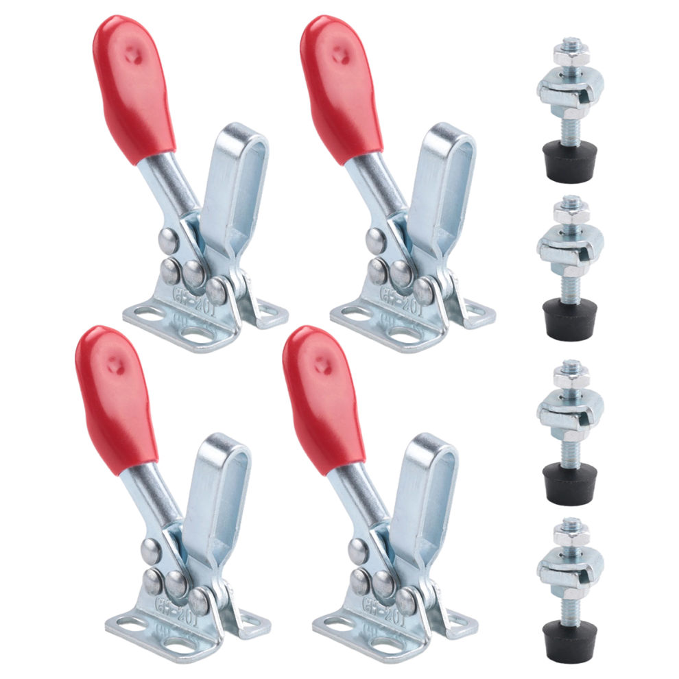 4Pcs Quick Release Toggle Clamp Gh-201 Antislip Horizontal 59Lbs Holdi 4853961217385