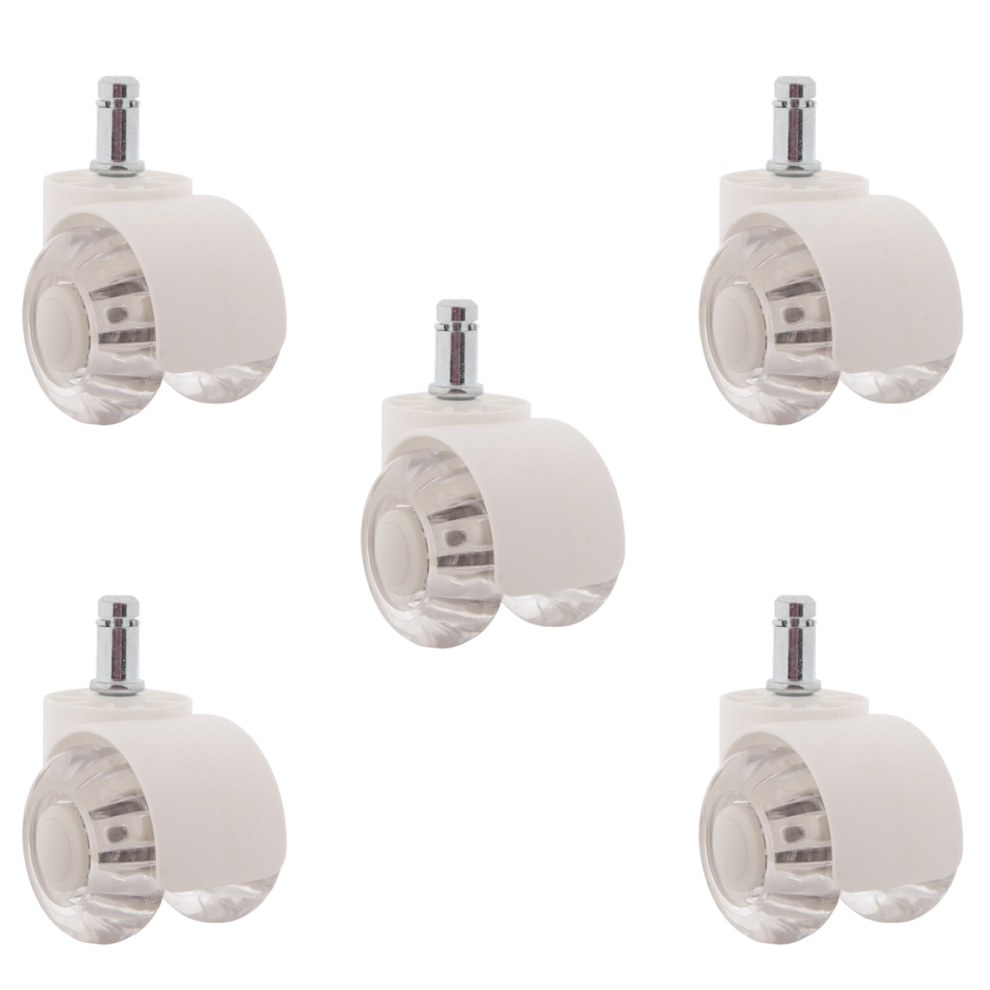 5Pcs Office Chair Casters Wheels 2 Inch Heavy Duty Mute Desk Universal 4853961217682