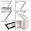 Floor 360 Degree Rotation Telescopic Handle Self-Cleaning Flat Mop wit 9