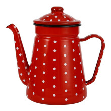 Caffettiera smaltata da 1,2 l, brocca per latte, brocca per acqua, teiera, bollitore