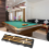 Tableau d'affichage mural pour billard, en bois teinté, noir 7