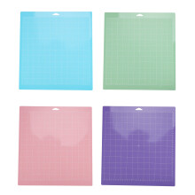 Tapete de corte de PVC de 4 peças de cores mistas, almofadas de grade, almofada de plotter, substituição de ac