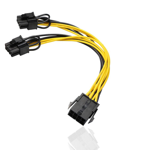 5er-Pack CPU 8Pin auf 2X 8 Pin (6+2) Stromdatenkabel für Miner Double PC 2