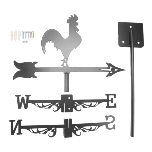 Haan Windwijzer - Retro Haan Windwijzer Silhouet Decoratief 1