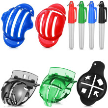 5-teiliges Golfball-Linienmarkierungs-Liner und 4-Stift-Zeichenwerkzeug-Ausrichtungsset