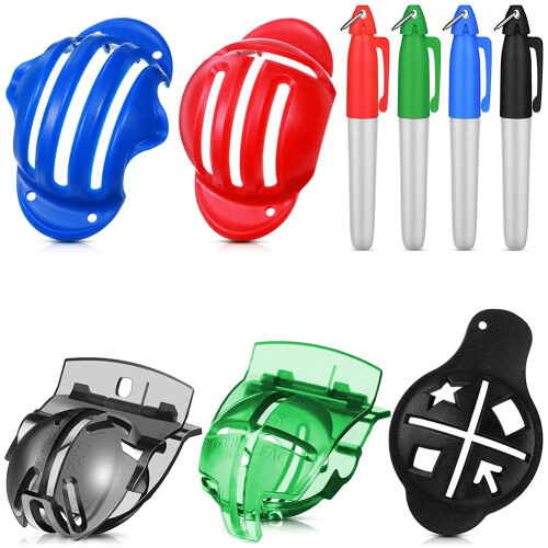 5 Pcs Golf Ball Line Marker Liner and 4 Pen Drawing Tool Alignment Kit