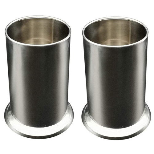 2x sugerørholder i rustfritt stål, benkeplatedispenser, bestikkorganisator 1