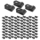 1000 stk. 1/4 tomme sorte nylon R-type kabelklemmer til montering indendørs O 4