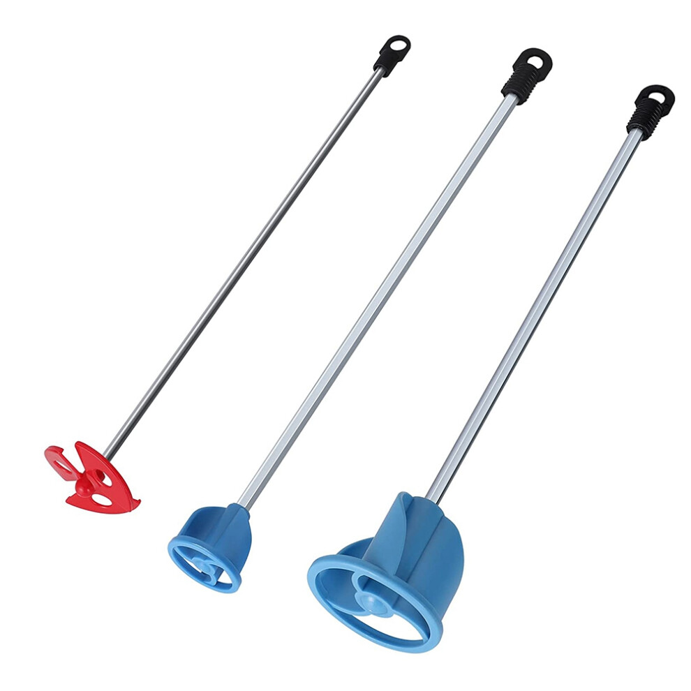 Confezione Da 3 Pale Per Miscelatore Di Vernice, Resina Epossidica, Fango E Smalto Ceramico - Po-image