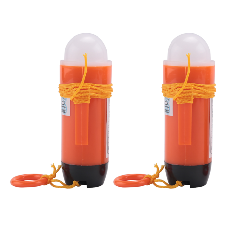 2Pcs LED Life Jacket Emergency Light Surf Energy Saving Flashlight Sea
