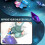 200 Sheets Galaxy Space Stars Pattern Origami Paper, Double Sided Colo 6