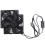 Dual 120mm 5V USB Powered PC Router Fans mit Speed Controller High Ai 4