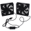 Dual 120mm 5V USB Powered PC Router Fans mit Speed Controller High Ai 1