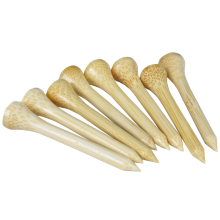 100 stk. golftees bambus tee ballholder, golfballspiker pin spiker spark
