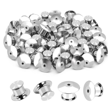 100PCS Locking Pin Back Retainer Buckle, Used for the of Metal Brooch
