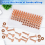 154Pcs Copper Rivets for Leather,Smooth Leather Rivets, Pure and Burrs 7