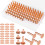 154Pcs Copper Rivets for Leather,Smooth Leather Rivets, Pure and Burrs 4