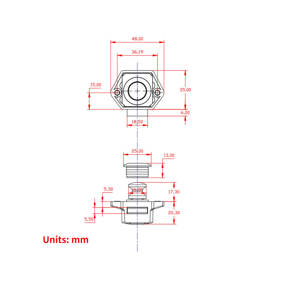 10Pcs Car Push Lock Rv Caravan Boat Motor Home Cabinet Drawer Latch Bu 4852461762531