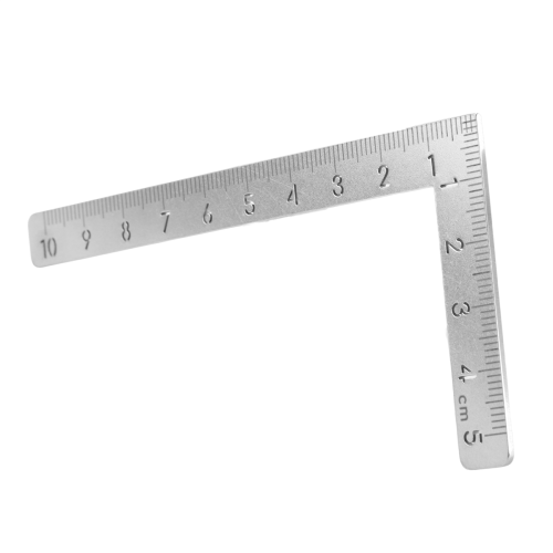Μίνι τετράγωνο 10X5cm 90 μοιρών από ανοξείδωτο ατσάλι, μικρό γωνιακό χάρακα 1