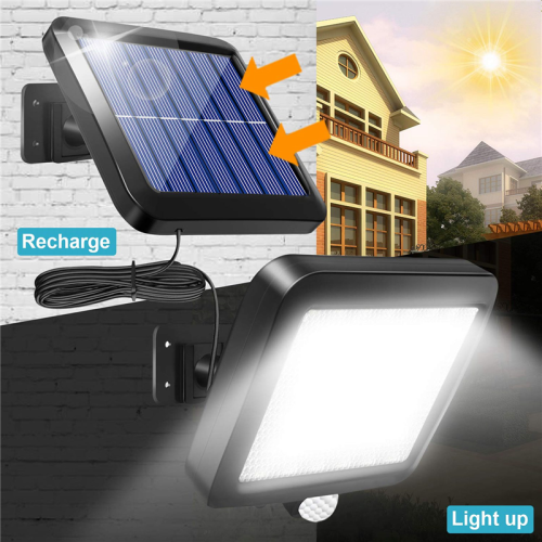 Solar Power Wall Light Outdoor Motion Sensor 56 LED Security Night for 2