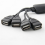Han til 4 Hun USB HUB Splitter Forlængerkabel 2.0 Forlængerdata Po 8