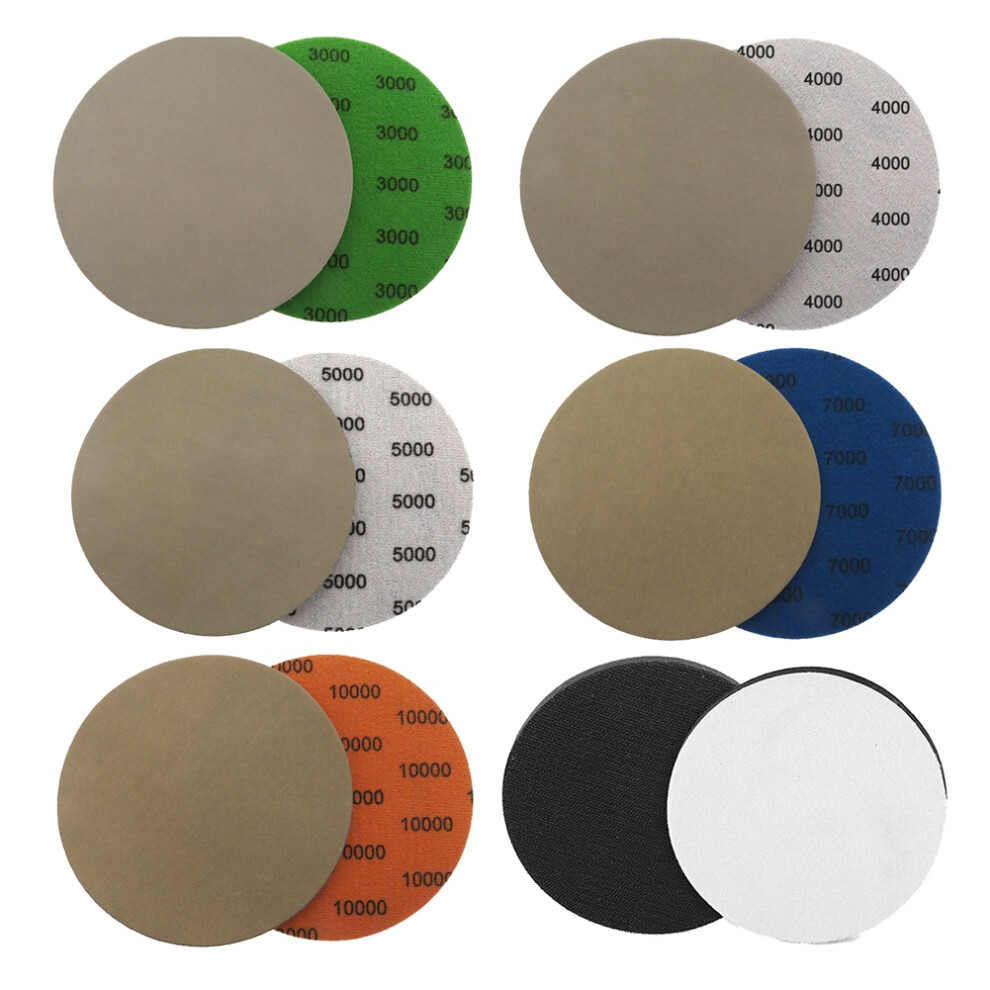 6 Inch 3000 4000 5000 7000 10000 Sandpaper Grinding Disc, With Interfa 4852461764306