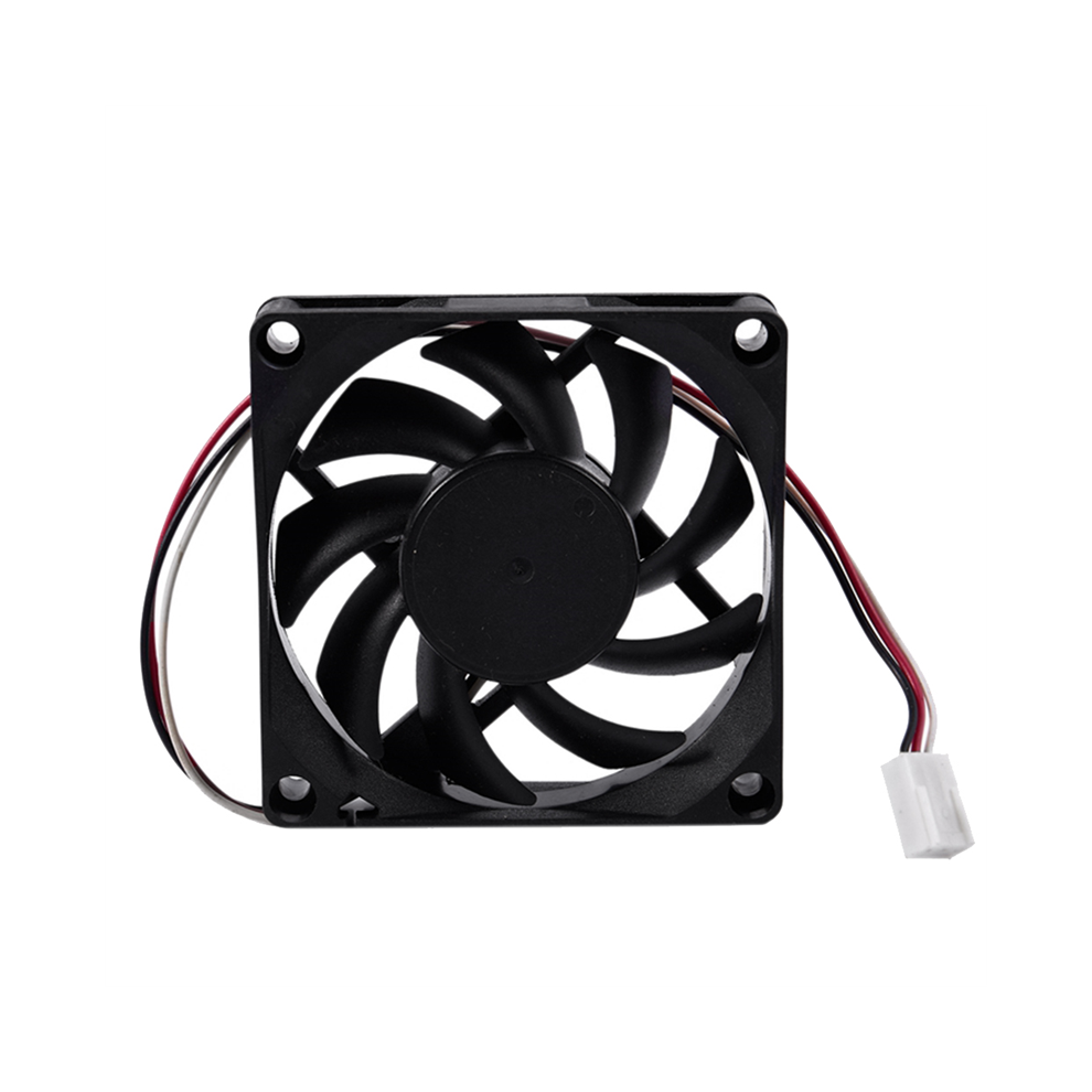 Computer Case Cooler Fan 3Pin 12V 7Cm 70Mm Pc Cpu Cooling Black 4852461759852