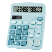 12-siffrig elektronisk kalkylator solcellsdriven dubbelkraft kontorsfinansiell bas