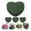 stk. hjerteformede blomsterskumblokker grønne blomsterleire hjerteformede bri 5