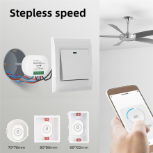 Tuya Smart WiFi Fan Ceiling Switch Module Dual-Mode Reset Voice Contro