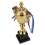 Taça de troféu de ouro de 11 polegadas para competições esportivas de futebol 3