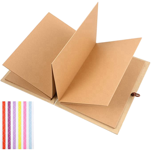 Άλμπουμ από χαρτί Kraft Vintage στυλ ακορντεόν DIY Scrapbooking Crafts Valentine