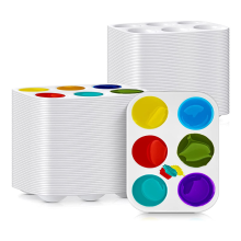 100 Pcs Kunststoff Farbe Palette 6 Gut Aquarell Rechteckige für Kinder S