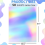 Metallic Holographic Card Shiny Mirror Paper Sheets, Reflective Post B 3