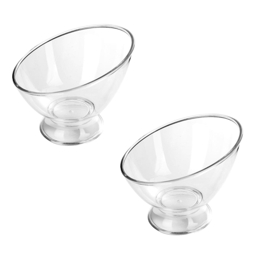 Lot De 4 Grands Entonnoirs Transparents Pour Café Glacé – Tasses à Café Avec Poignée 270ml – Verres Latte Cappuccino Chocolat Chaud