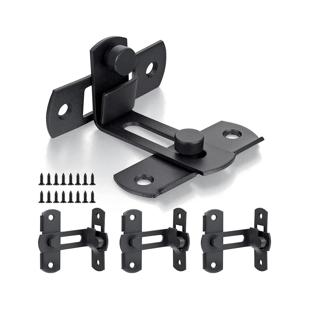 90 Degree Flip Barn Door Lock Protect Privacy-Security Gate Latch Hook 4852461769134