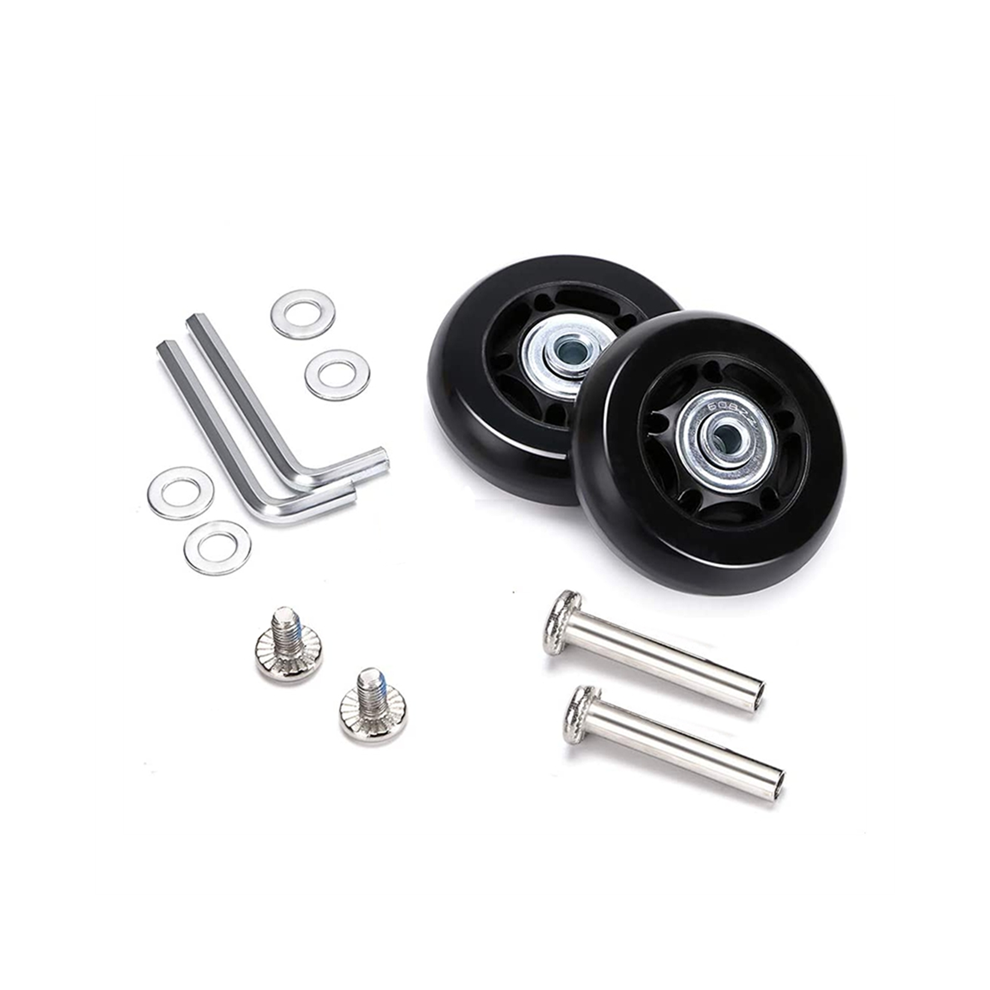 60Mm X 18Mm Luggage Suitcase Replacement Wheels, Rubber Swivel Caster 4852461769646