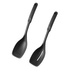 Silicone Cooking Spoon,Non-Stick Slotted and Solid Spoon Set with Deep
