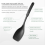 Silicone Cooking Spoon,Non-Stick Slotted and Solid Spoon Set with Deep 3