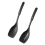 Silicone Cooking Spoon,Non-Stick Slotted and Solid Spoon Set with Deep 2