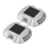 Reusable Solar Road, 2Pcs 6 LED Stud Lights Ground Garden Lawn Path De 9